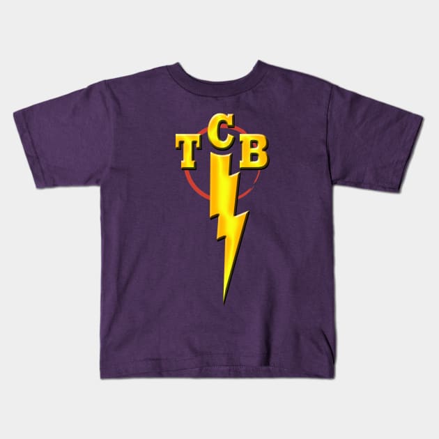 Elvis TCB Logo -  Taking Care of Business Kids T-Shirt by hauntedjack